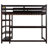 Arris Solid Wood Loft Bed with Bookcase by Harriet Bee-140602796-140602793