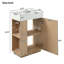 Meuble-lavabo 21,6 po avec lavabo en céramique