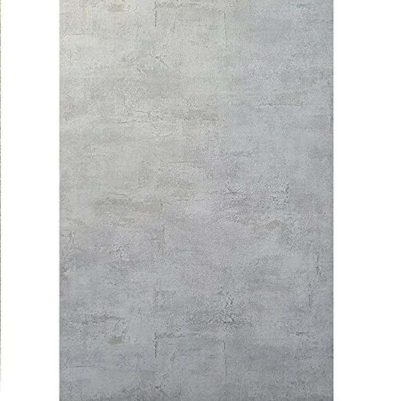 Papier peint moderne texturé imitation béton gris foncé mat contemporain