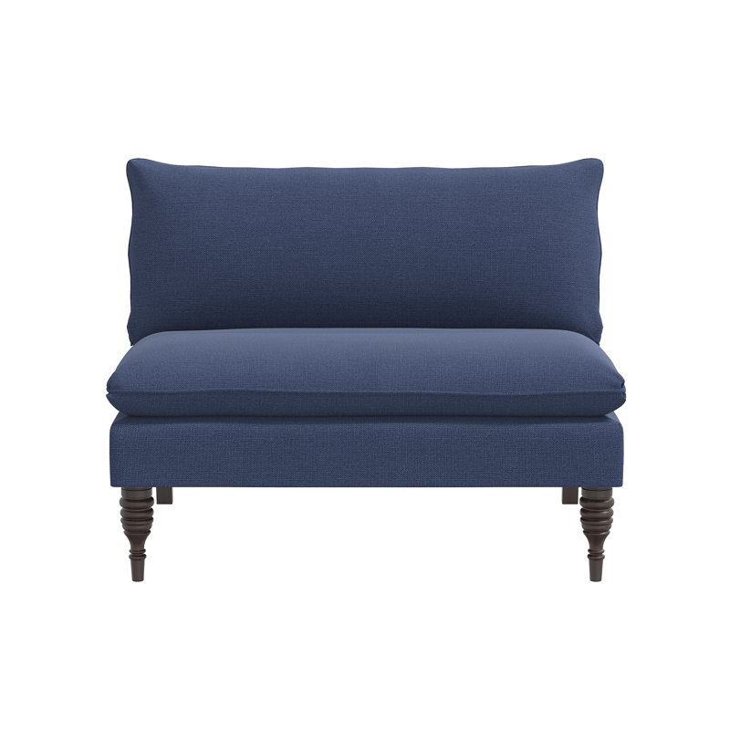 Canapé Concord, Lin bleu marine duveteux