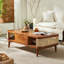 Walnut Solid Wood Rectangular Coffee Table
