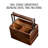 Acacia Kitchen Wood Rectangle Flatware Caddy