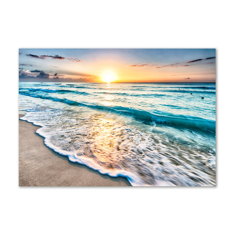 Sunset Beach - Wrapped Canvas Print