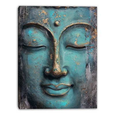 Art mural sur toile Verdigris Buddha II