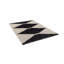 Tapis noir et ivoire moderne