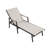 Outdoor Aluminum Chaise Lounge with 3D Double-Layer Textilene and 6-Position Adjustable Backrest