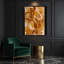 Aquarelle abstraite 95, art mural sur toile brune-944437865