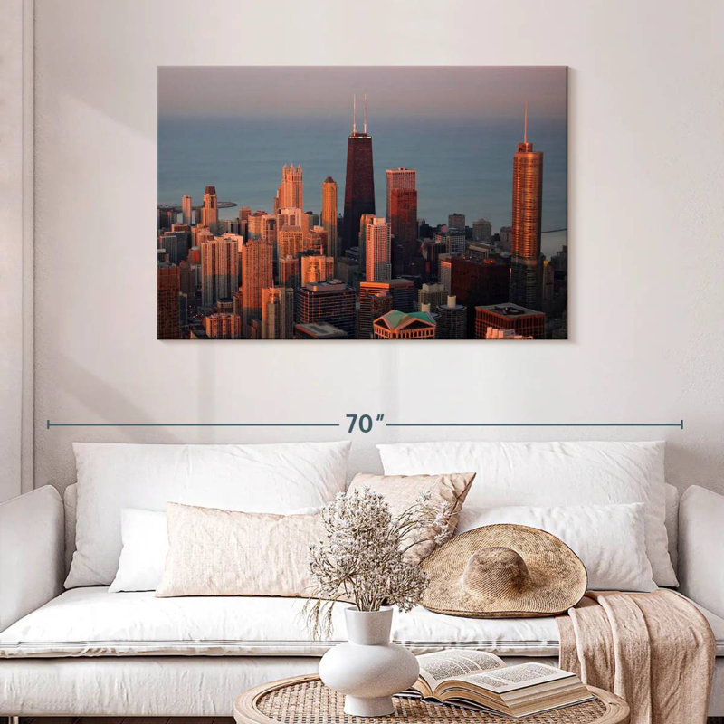 Sirci Chicago Sunset Glow, H 30 po x l 45 po