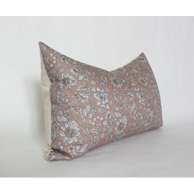 Floral Cotton Reversible Pillow Cover
