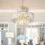 Lustre en cristal de luxe à 4 niveaux de 20 po, luminaire suspendu à cadre doré 12 lumières, éclairage de plafond élégant pour le salon, la salle à manger et la chambre à coucher