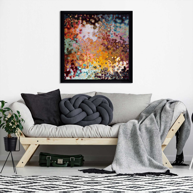 "Proverbes 16: 3 il établit mes pensées (horizontal)" par Mark Lawrence, reproduction sur acrylique, Cadre noir