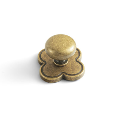 Poignée champignon 1,14 po de diamètre avec contre-plaque-F