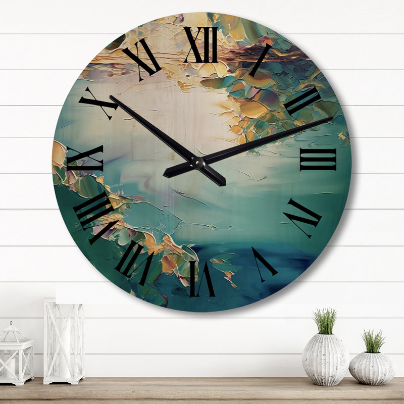 Horloge murale en bois Winona, Grand