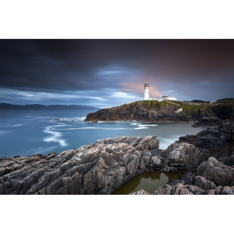 Phare de Fanad - photographie sur toile tendue, L 18 po x H 12 po