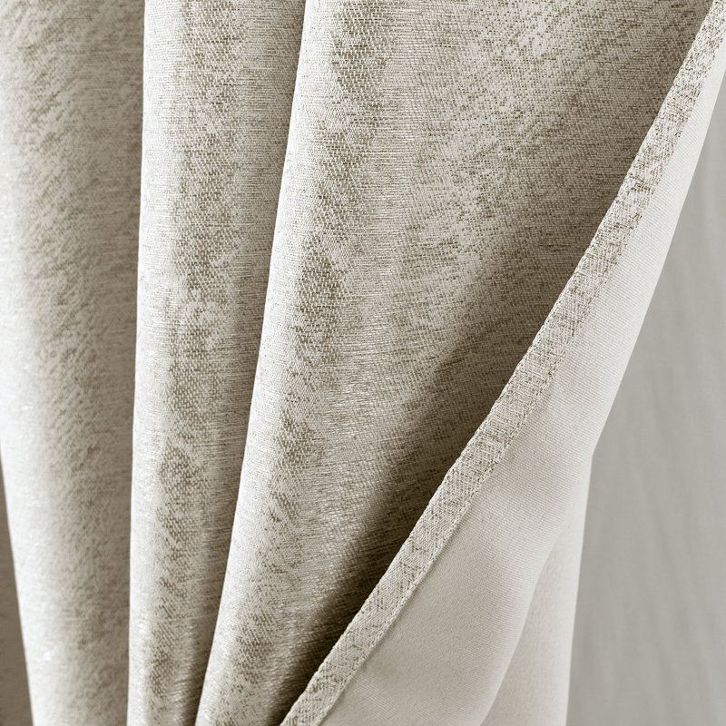 Vera Sophisticated Lux Woven Texture Window Curtain, Ivory