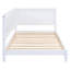 Lit de jour simple blanc - construction classique de style Mid-Century et accoudoirs pour un lit confortable-1879514456-1879514457