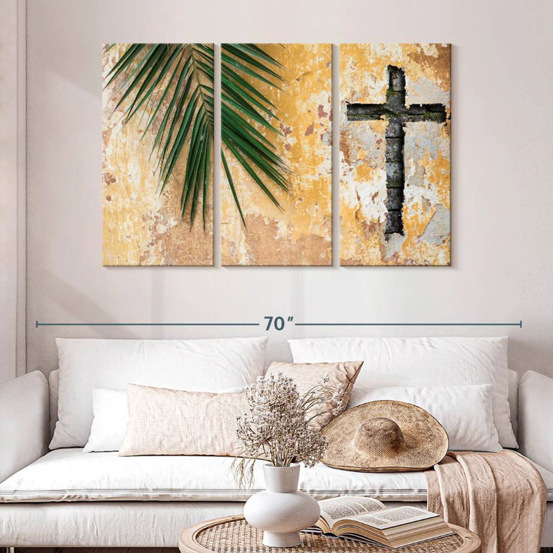 Adella Cross Shaped Imprint, 32" H x 50" W
