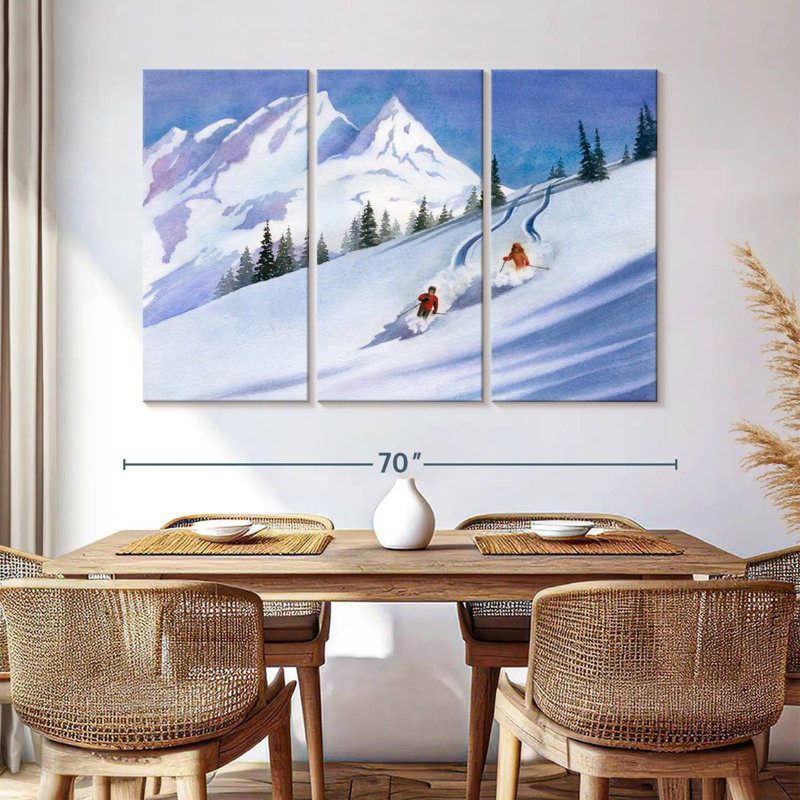 Ski rétro Sireci, H 42 po x l 65 po