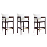 Lorello Upholstered Counter Stool with Solid Wood Frame