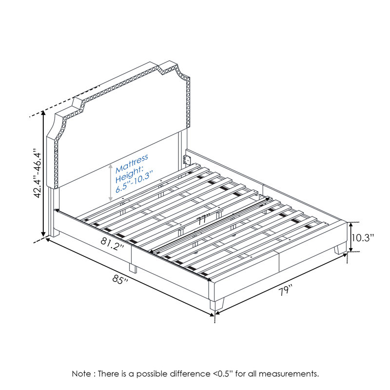 Lit plateforme Maron, Roi