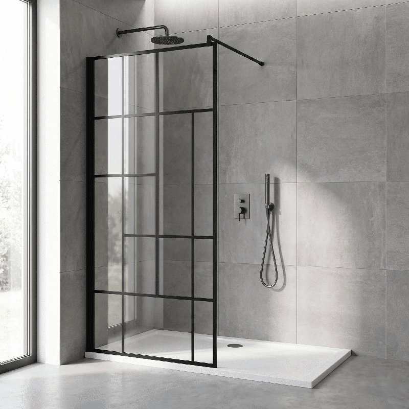 750 mm W Walk In Frameless Wet Room Glass Screens