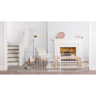 Regalo White 28 in. H X 144 in. W X 1 in. D Metal Safety Gate