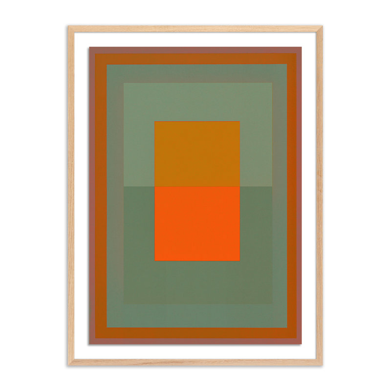 Resonance Q Painting by David Grey, 24" H x 18" W x 1.5" D, Light Brown