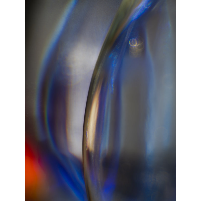 " Abstract 14 - Through A Glass Lightly " by Harold Davis, 32" H x 24" W, Black Framed Canvas