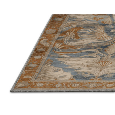 Machine Washable Persian Gray Area Rug