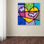 «Big Heart IV» par Divina, reproduction d'art sur toile tendue-18731847