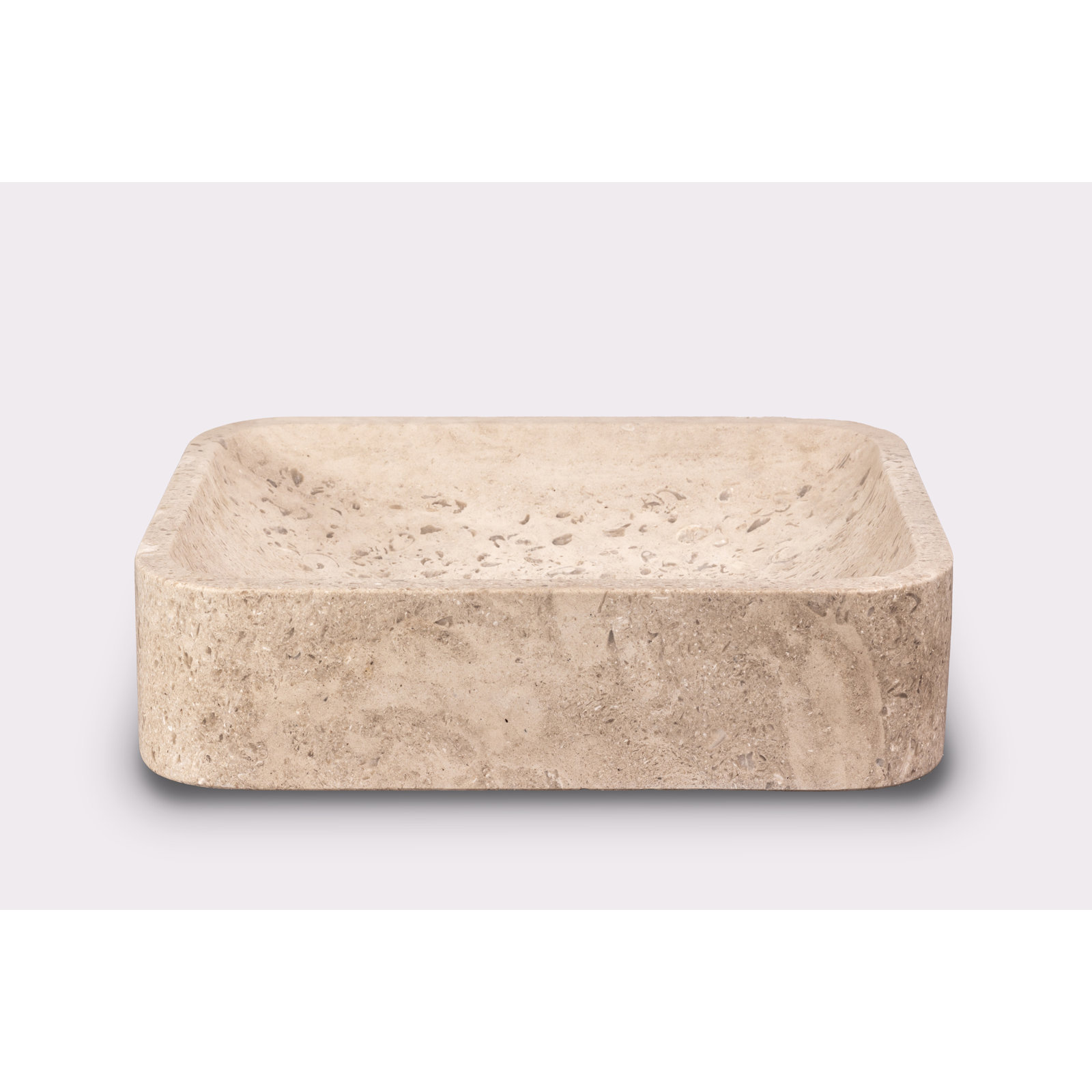 Natural Stone Vessel Bathroom Sink Rectangular Reno Ojinaga Marble