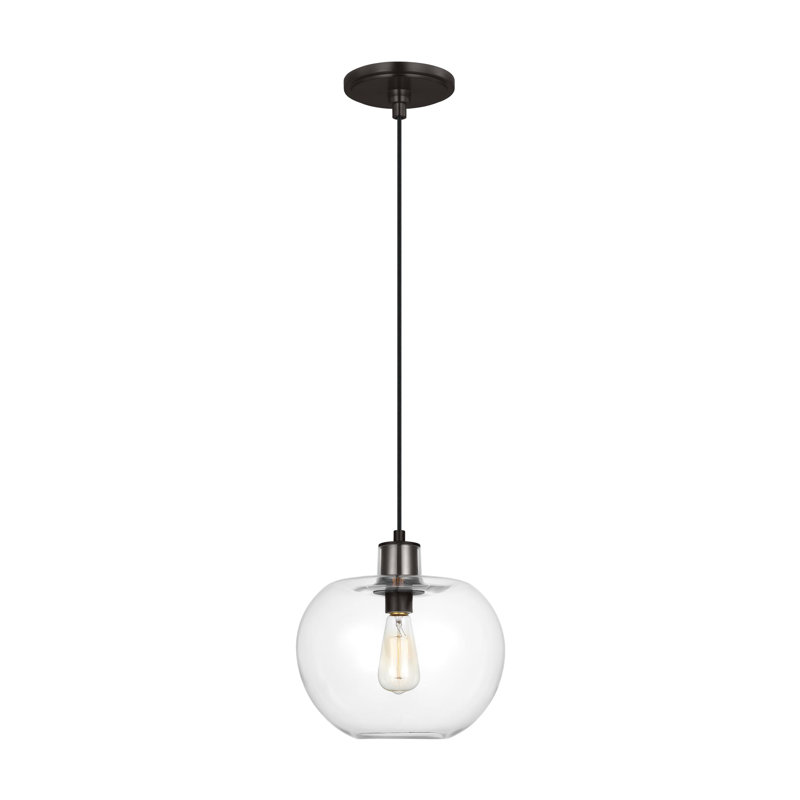 Mela 1 - Light Pendant, 12.5" H x 12.38" W x 12.38" D, Aged Iron
