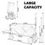 Wagon pliable avec hayon prolongé et housses imperméables-113673984
