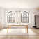 Cebastian - Person Solid Wood Solid Wood Top Four Leg Dining Set