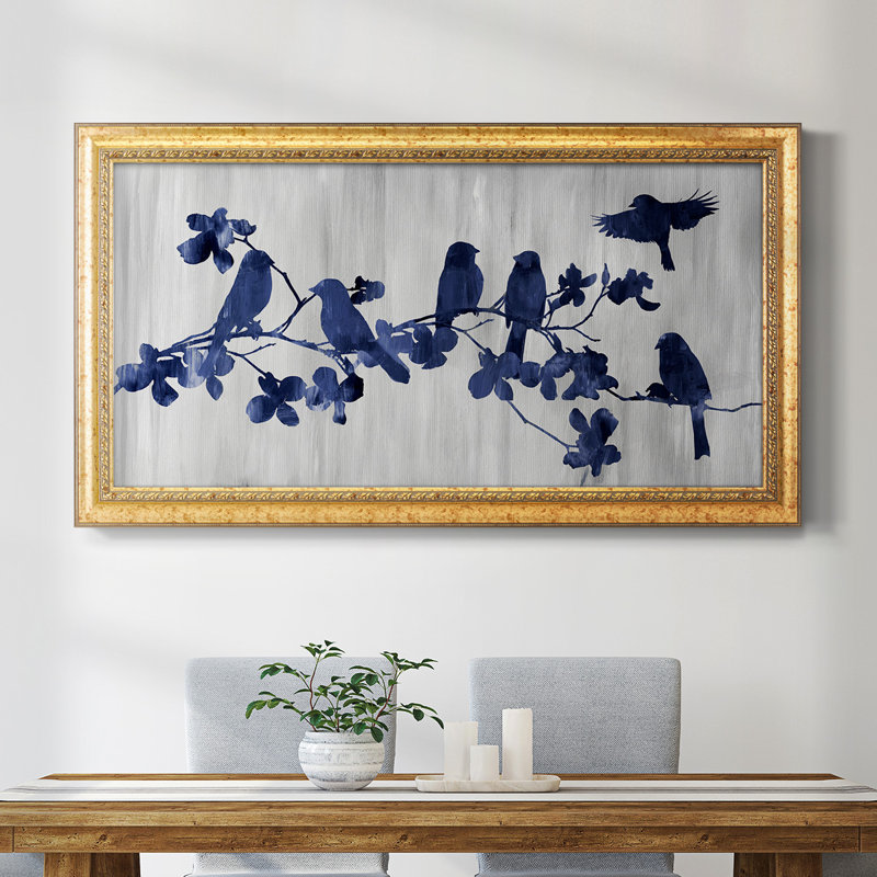 Indigo Hangout " Indigo Hangout ", 25" H x 45" W x 1.5" D