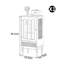 French style light luxury bookcase