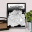 Auckland City Map - No Frame Print-1090066935