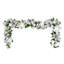Guirlande 9 'avec hortensias et boucles