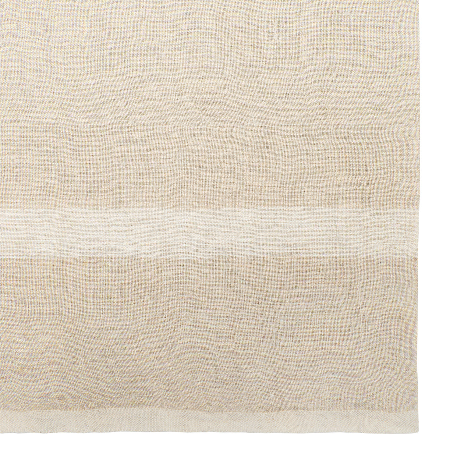 Reversible Linen Napkin, Natural/White