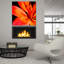 Epic Art «Orange Flower On Black 02» par Tom Quarte «Orange Flower On Black 02» par Tom Quartermaine-101769045
