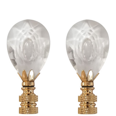 Faîteau lampe de cristal à facettes design center cut