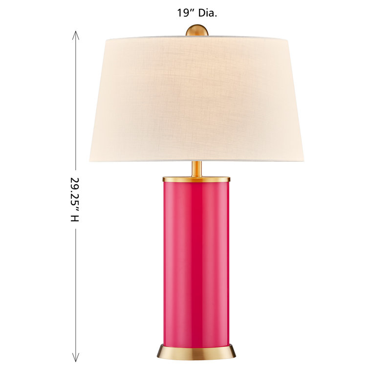 Melissa 1-Light Table Lamp, Pink