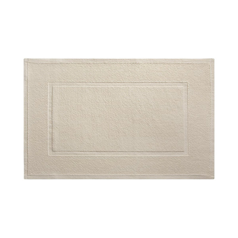 Eden Rectangle Bath Mat, 0.5" H x 20" W x 28" L, Nacre