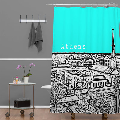 Rideau de douche simple athènes Bird Ave
