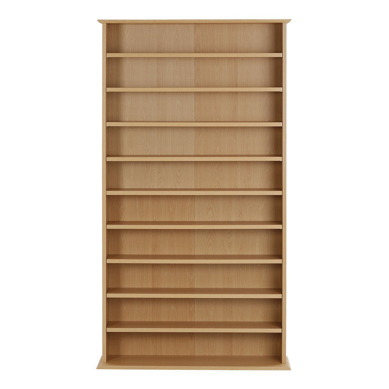 160.5cm H Media Shelves, Beech