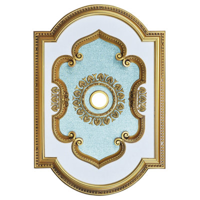 Rectangle Gold Ceiling Medallion