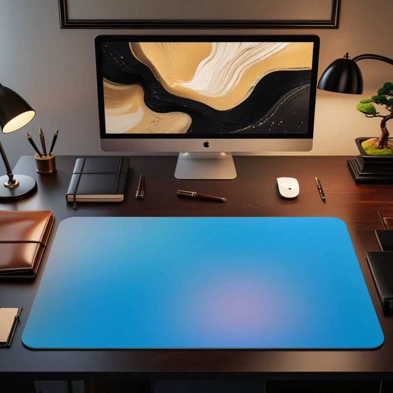 Polyester Desk Pad, 31.5x15.5