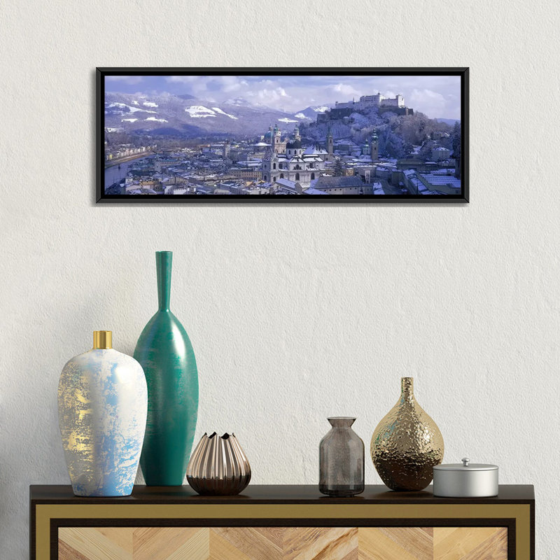 Reproduction de photo sur toile, H 12 po x l 36 po x P 1,5 po, Toile encadrée noire