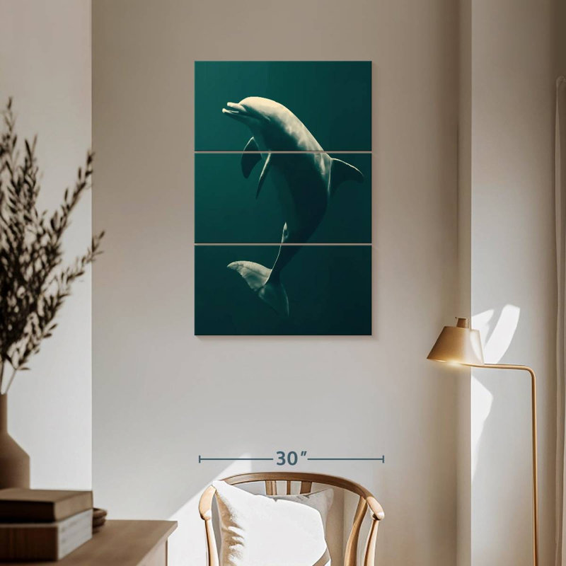 Brampt Underwater Dolphin, 57" H x 36" W