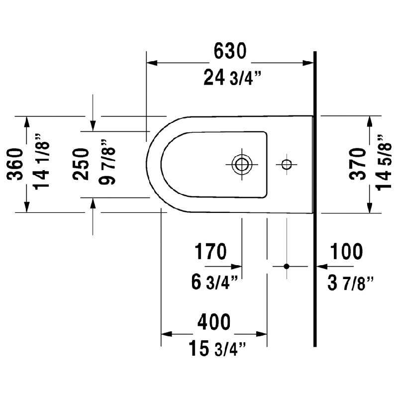 Bidet Darling New 15,75 "